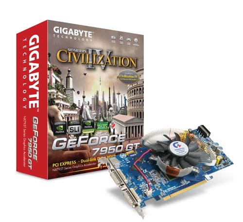 Gigabyte 7950GT 512MB DDR3 PCIE image