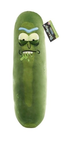 Rick & Morty: Pickle Rick 18" Plush - Biting Lip