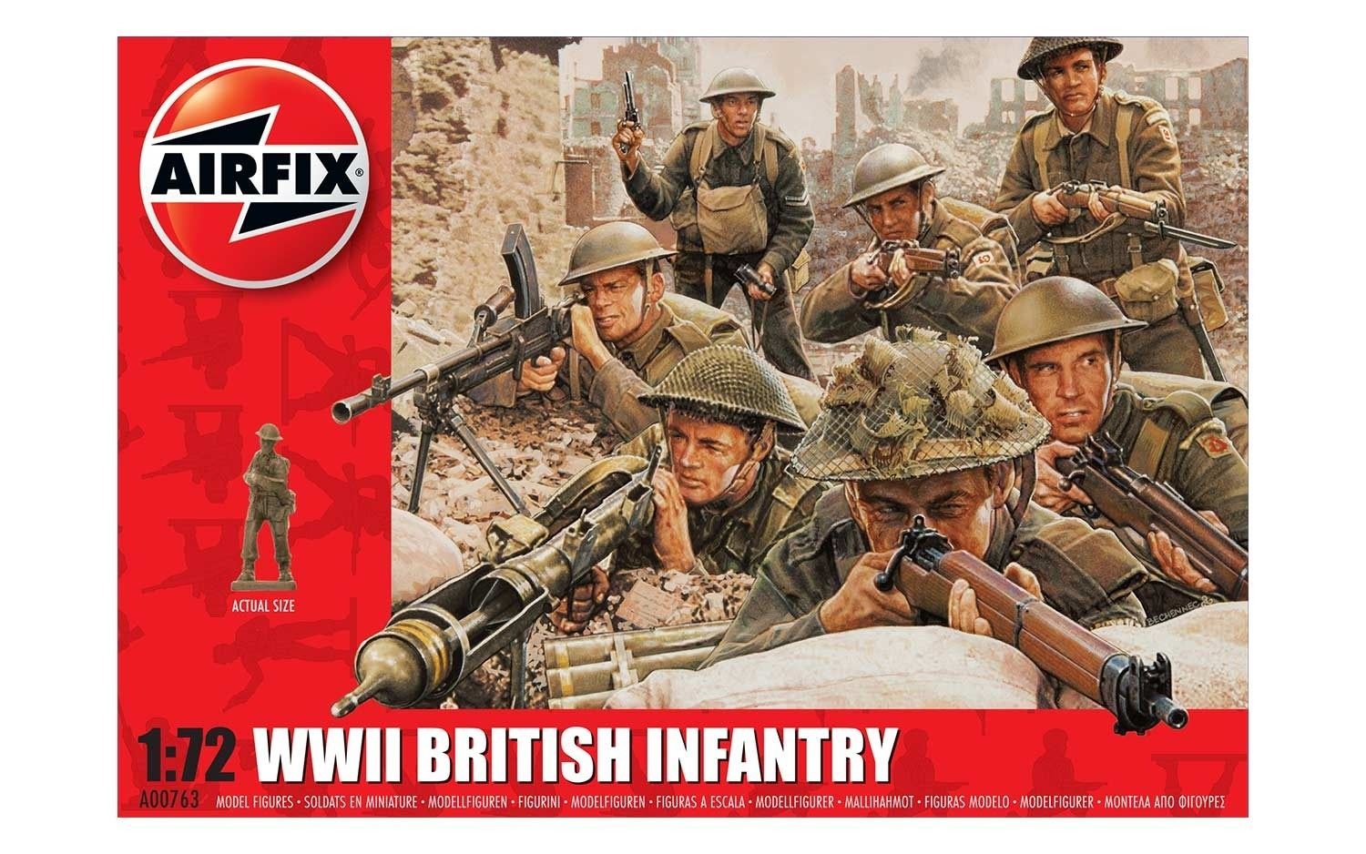 Airfix 172 WWII British Infantry Scale Model Kit at Mighty Ape NZ