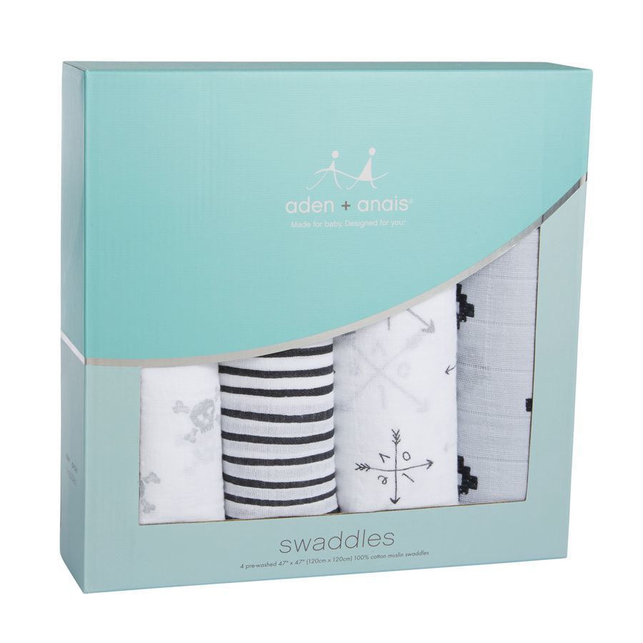 Aden + Anais: Classic Swaddle - Lovestruck (4 Pack Swaddling Wraps) image