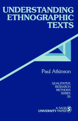 Understanding Ethnographic Texts by Paul Atkinson