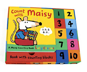 Count with Maisy Gift Set (Book + Blocks) by Lucy Cousins image