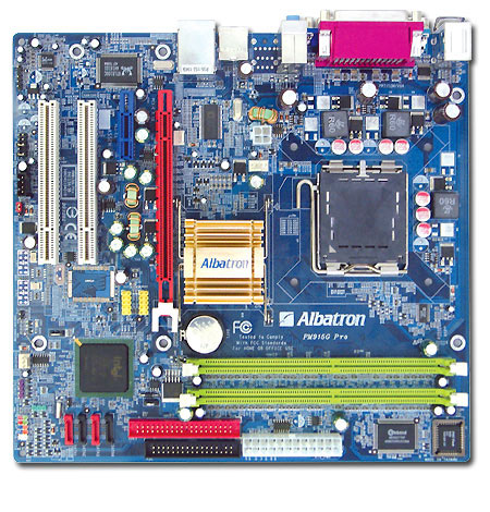 Albatron Motherboard PM915G PRO P4 VGA+SATA+LAN+5.1SND