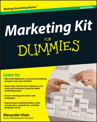 Marketing Kit for Dummies by Alexander Hiam image