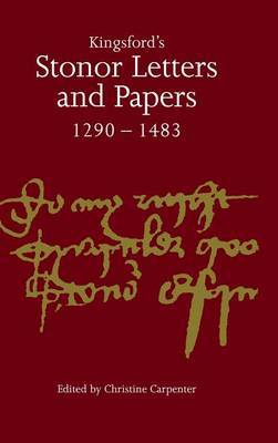 Kingsford's Stonor Letters and Papers 1290-1483 image