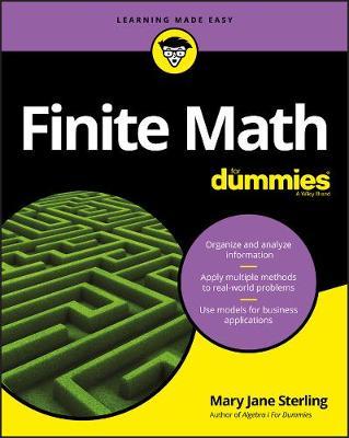 Finite Math For Dummies by Mary Jane Sterling image