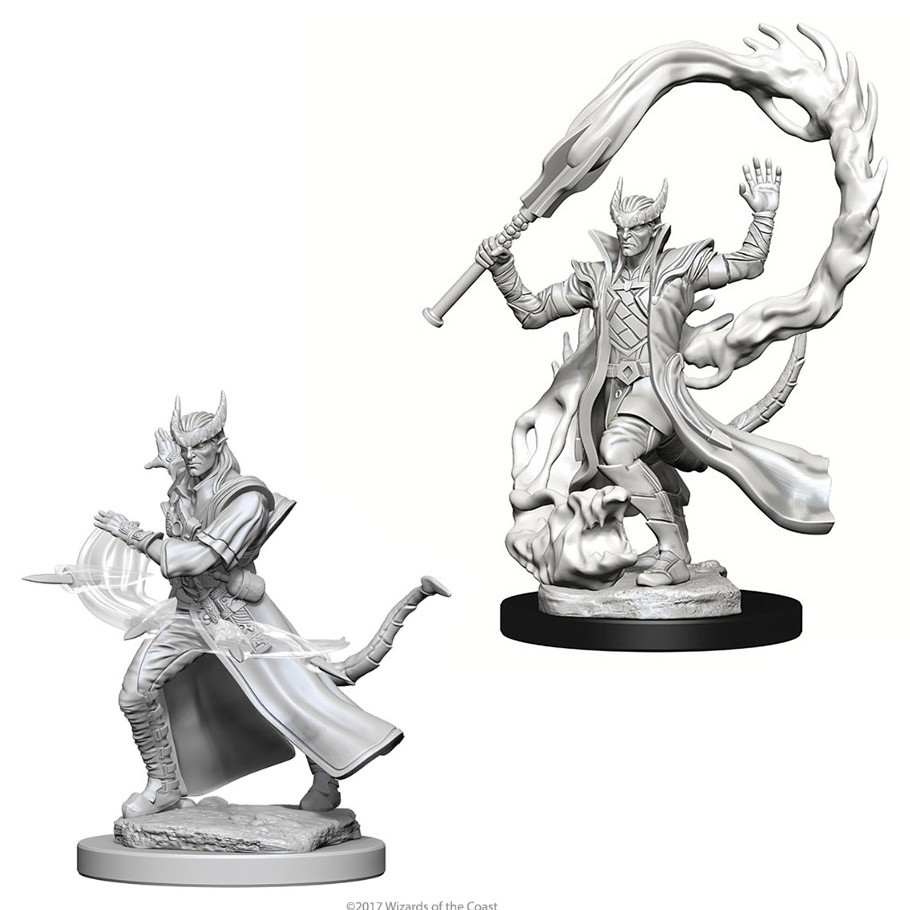 D&D Nolzur's Marvelous: Unpainted Miniatures - Tiefling Male Sorcerer image