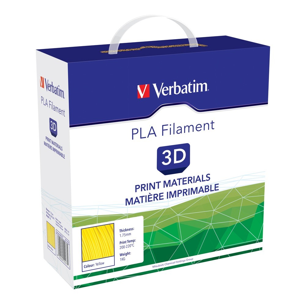 Verbatim 3D Printer PLA 1.75mm Filament - 1kg (Yellow) image