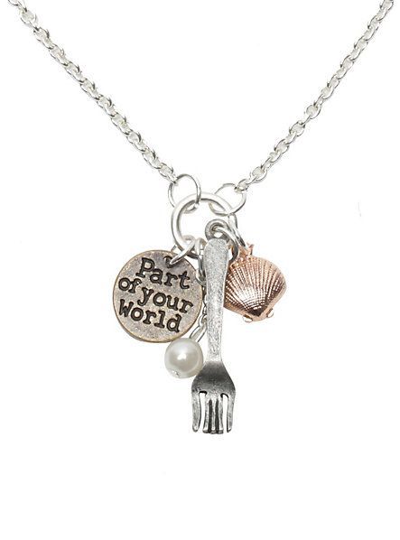 Neon Tuesday: The Little Mermaid - Part of Your World Charm Necklace Set image