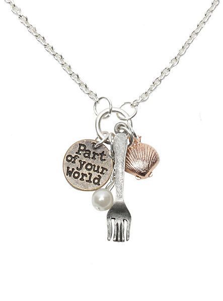 The Little Mermaid - Part of Your World Charm Necklace Set image