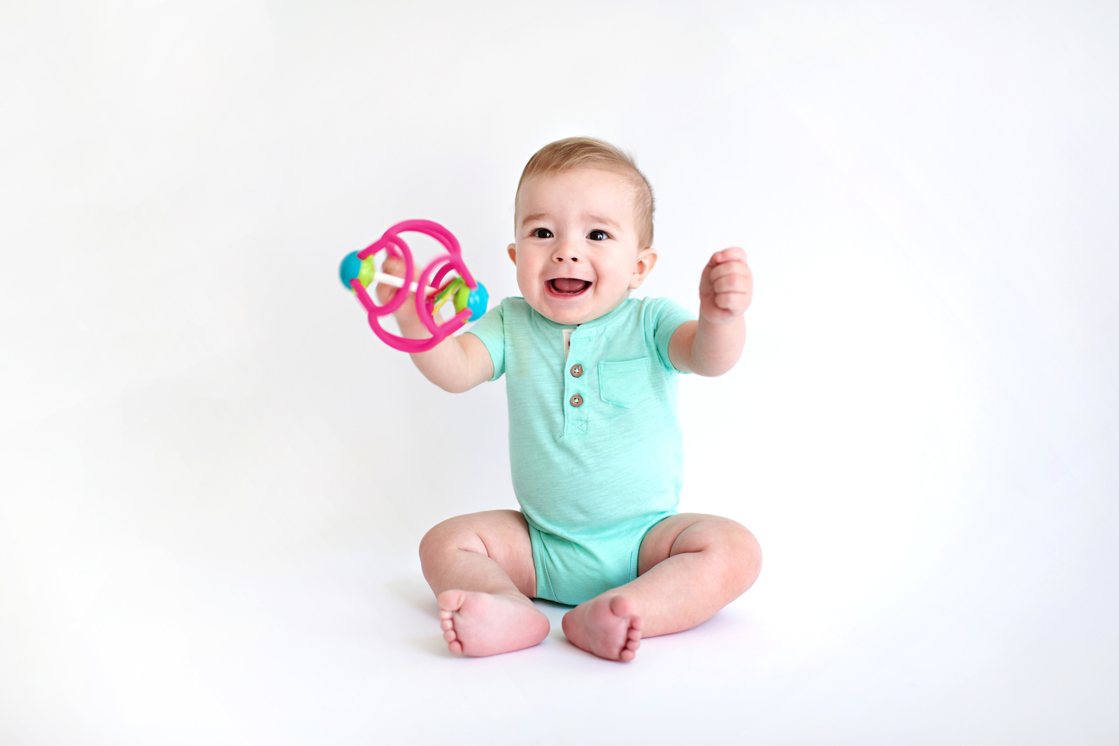 Bolli Ball - Flexible Discovery Rattle Ball (Assorted Colours) image