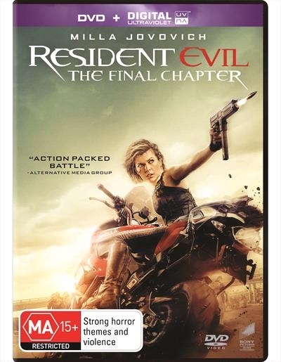 Resident Evil: The Final Chapter on DVD image
