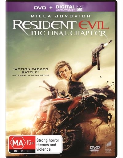 Resident Evil: The Final Chapter on DVD