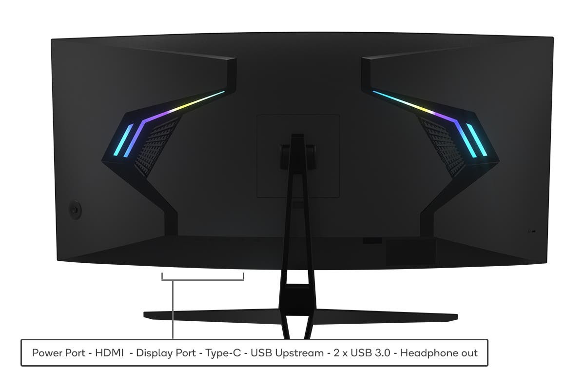Kogan 34" Curved WQHD Ultrawide 165Hz USBC VRR HDR Gaming Monitor
