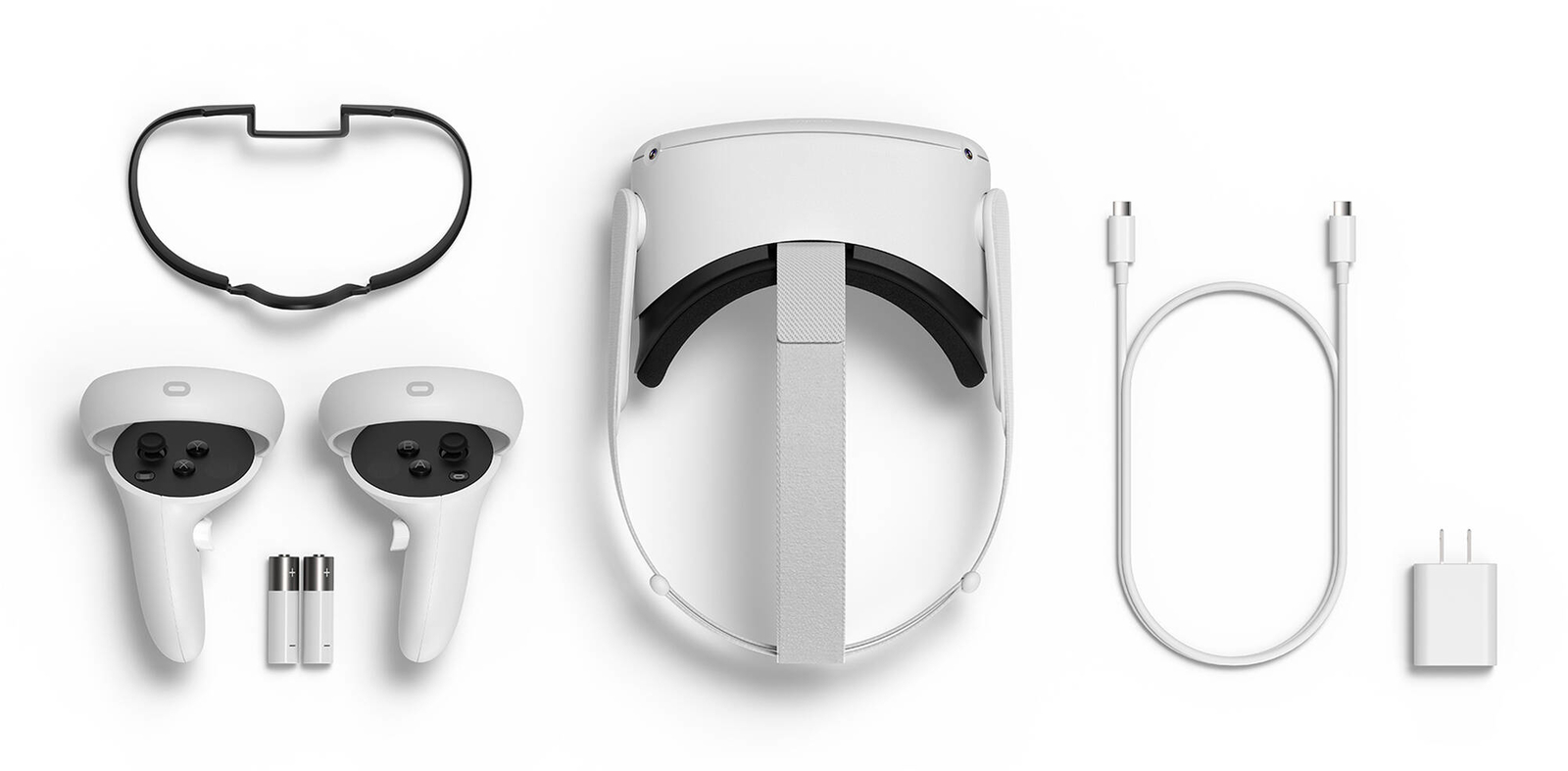 Oculus Quest 2 64GB Advanced All-in-one VR Gaming Headset White image