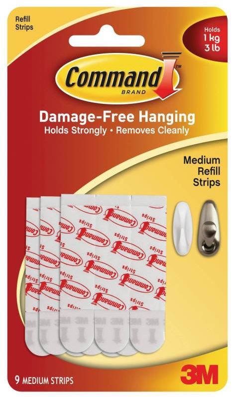 Command Medium Mounting Replacement Strips (9 Pack)