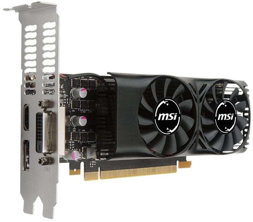 MSI GeForce GTX 1050 TI 4GB Low Profile Graphics Card image