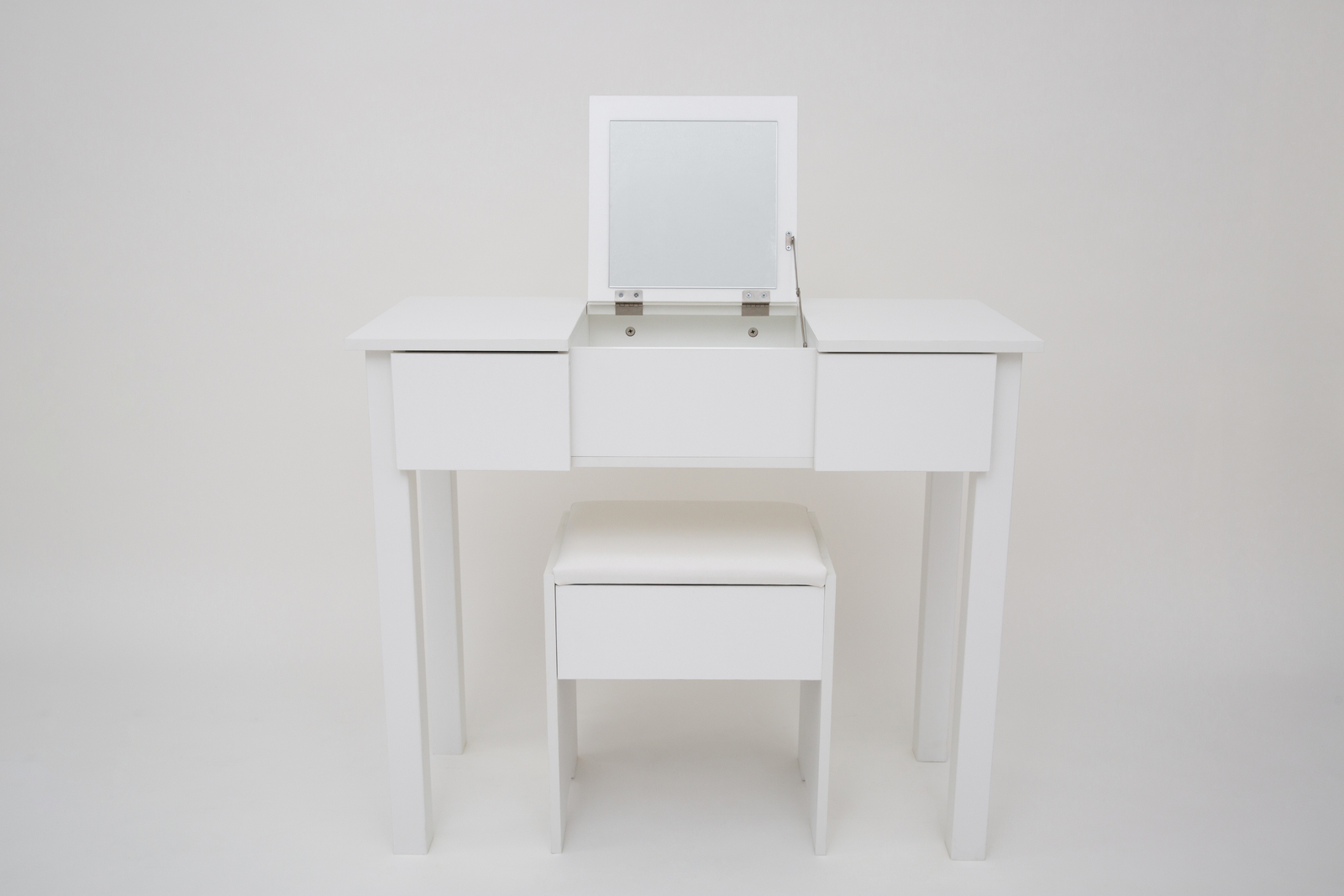 Dressing Table Set with Mirror & Stool image