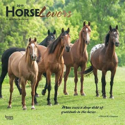 Horse Lovers 2019 Square Wall Calendar by Inc Browntrout Publishers image