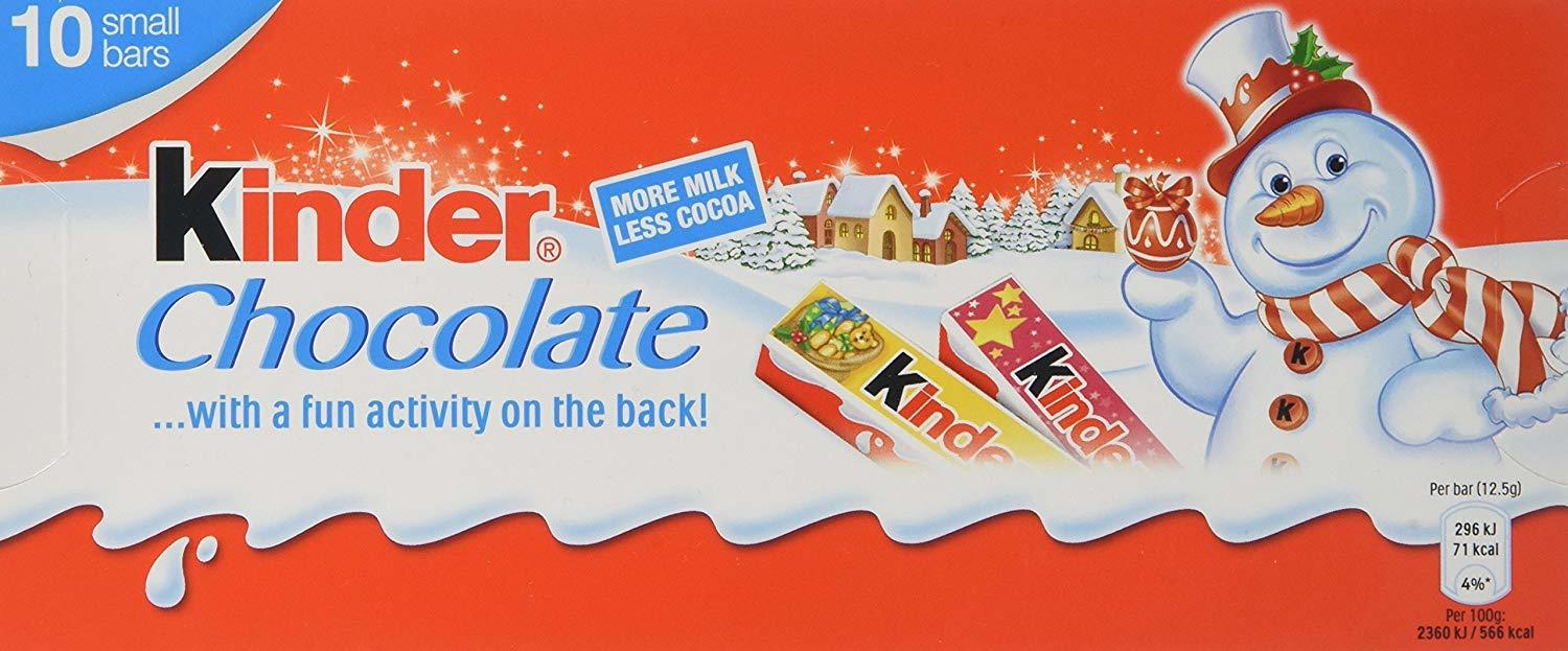 Kinder Chocolate Christmas Small Bars (125g)