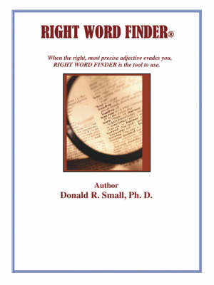 Right Word Finder by Ph.D. Donald R. Small image