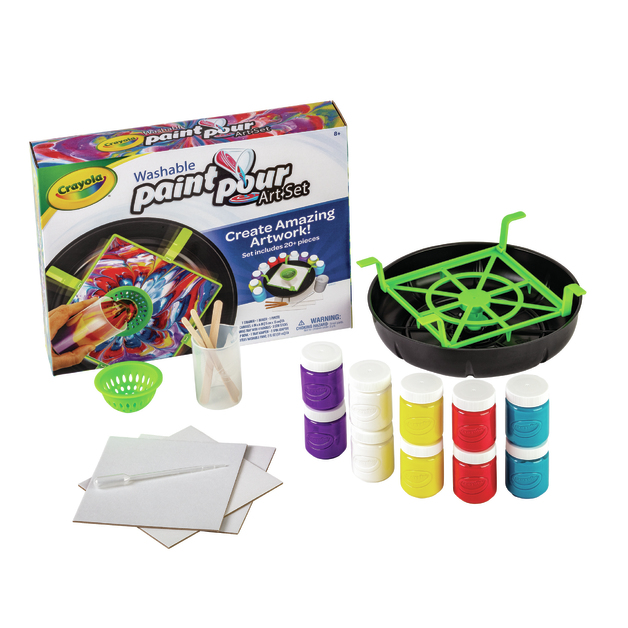 Buy Crayola Washable Paint Pour Art Set at Mighty Ape Australia