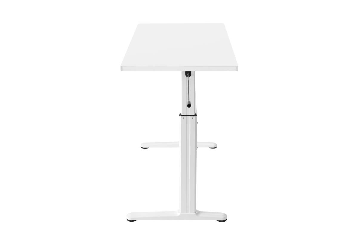 Buy Ergolux WindUp Height Adjustable Sit Stand Desk (White) at Mighty