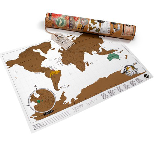 Scratch off World Map - Travel Edition (Luckies of London) image