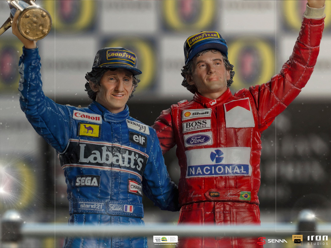 Alain Prost & Ayrton Senna - Art-Scale Statue | at Mighty Ape Australia