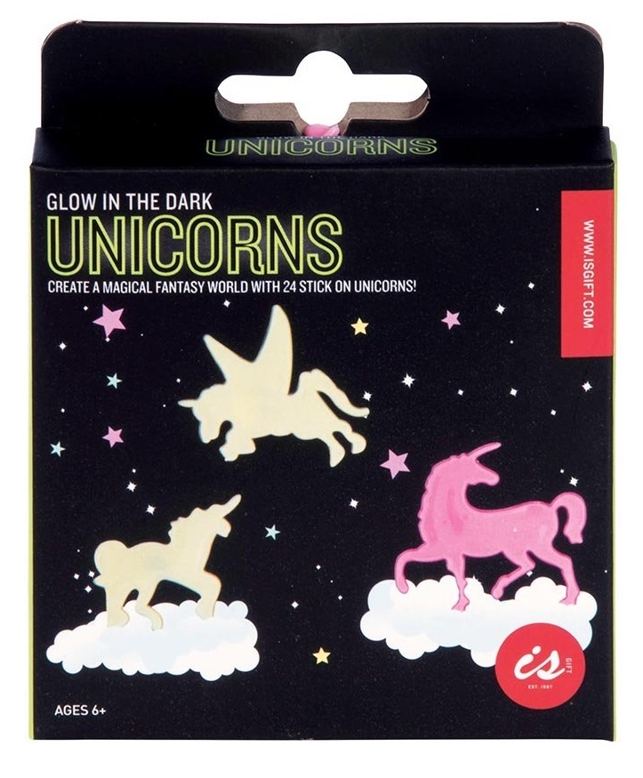 IS Gifts: Glow in the Dark - Unicorn Wall Stickers