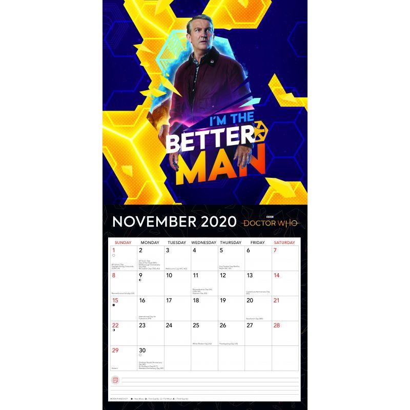 Doctor Who 2020 Square Wall Calendar