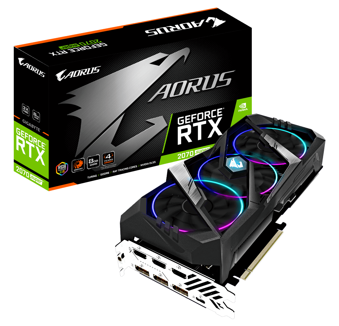 Gigabyte AORUS RTX 2070 SUPER 8GB GPU image