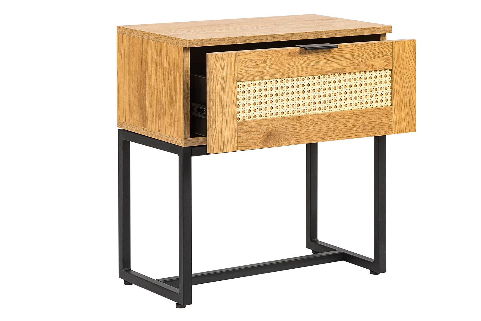 Buy Rattan Bedside Table Light Oak at Mighty Ape NZ