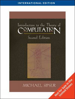 Introduction to the Theory of Computation by Michael Sipser image