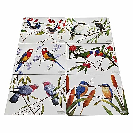 Maxwell & Williams Eric Shepherd Birds of Australia Placemats (Set of
