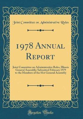 1978 Annual Report by Joint Committee on Administrative Rules image