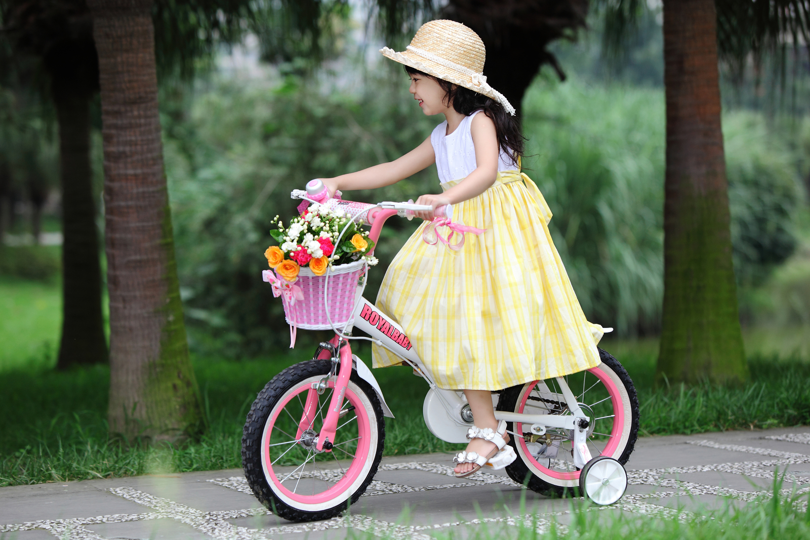 RoyalBaby: Jenny G-4 - 14" Girl's Bike (White) image