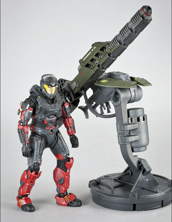 Halo Reach Vehicle Upgrade Pack - Warthog Gauss Cannon with Spartan