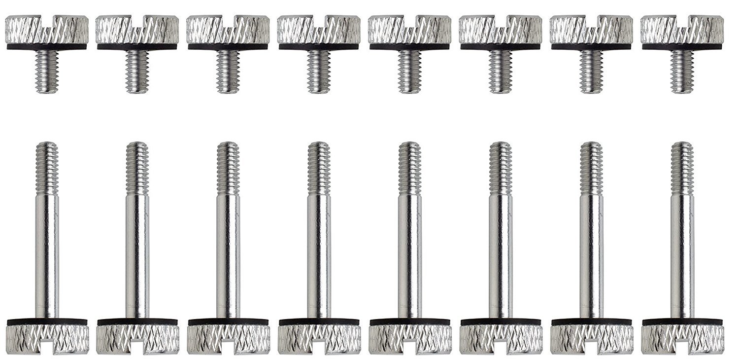 Corsair Crystal Series 570X Anodized Aluminum Thumbscrews Silver at