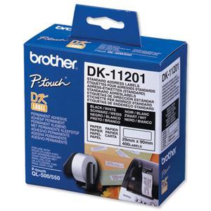 Brother DK-11201 400 Standard Address Labels (29mm x 90mm) image