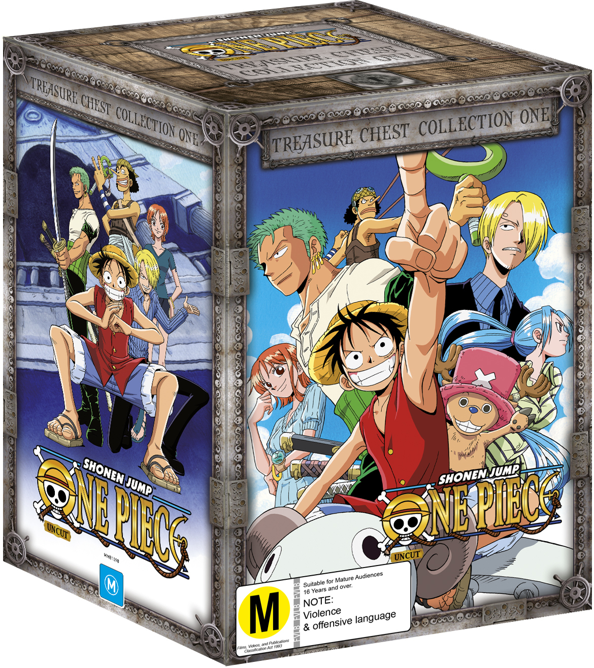 One Piece Uncut Treasure Chest Collection 1 Dvd Buy Now At Mighty Ape Nz
