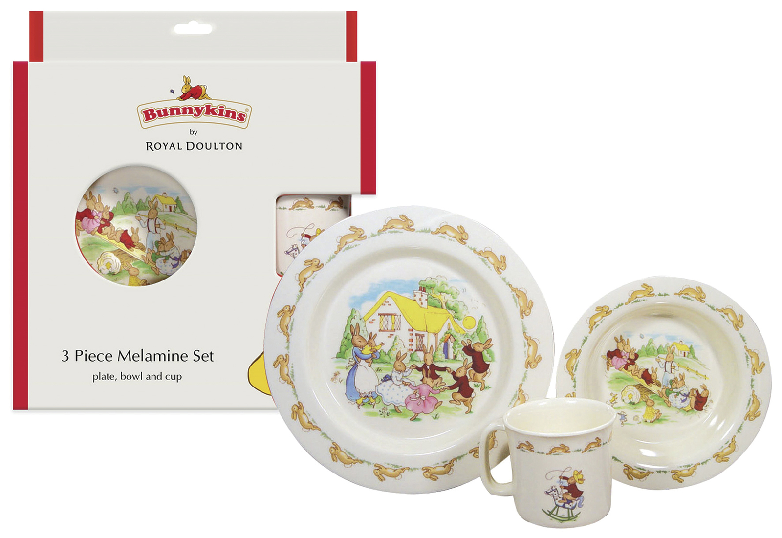 Bunnykins 3 Piece Melamine Set - Royal Doulton image