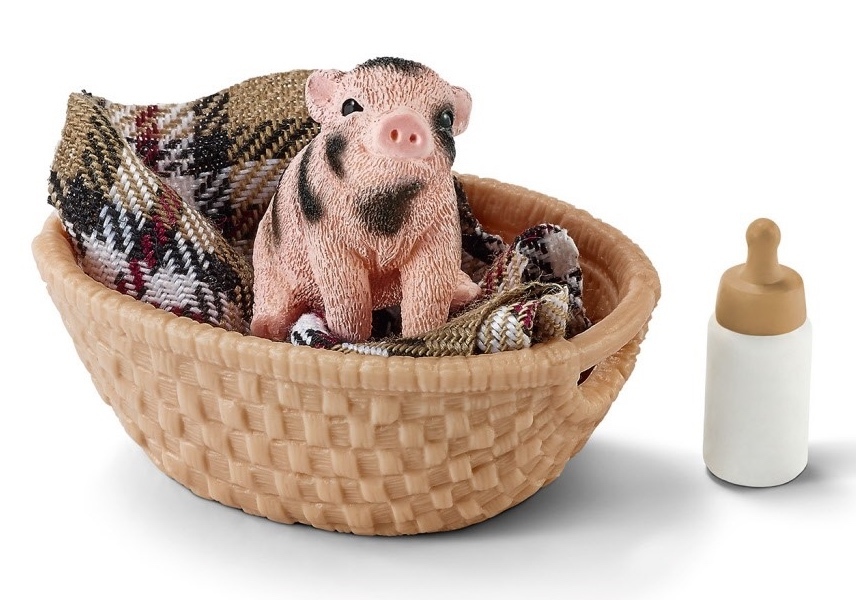 Schleich – Mini-Pig With Bottle image