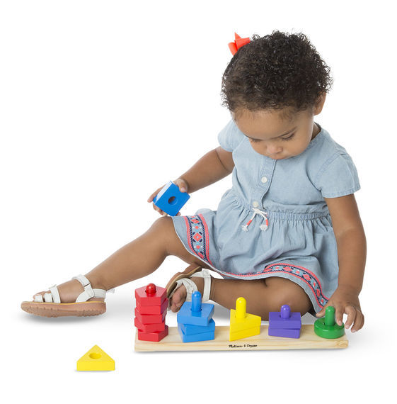 Melissa & Doug: Wooden Stack and Sort Board image
