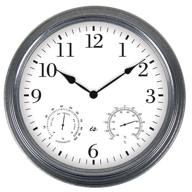 Outdoor Wall Clock Time, Temperature & Humidity at Mighty Ape Australia