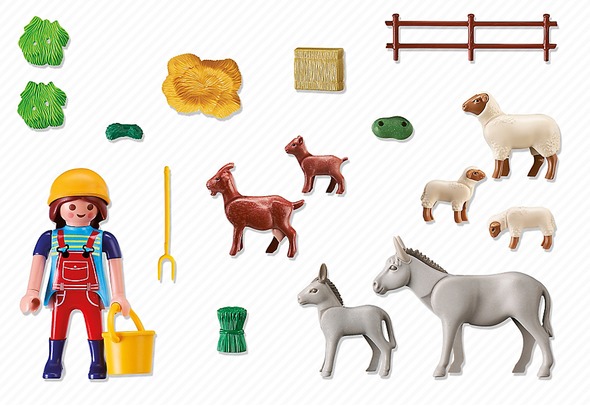 playmobil farm animal pen