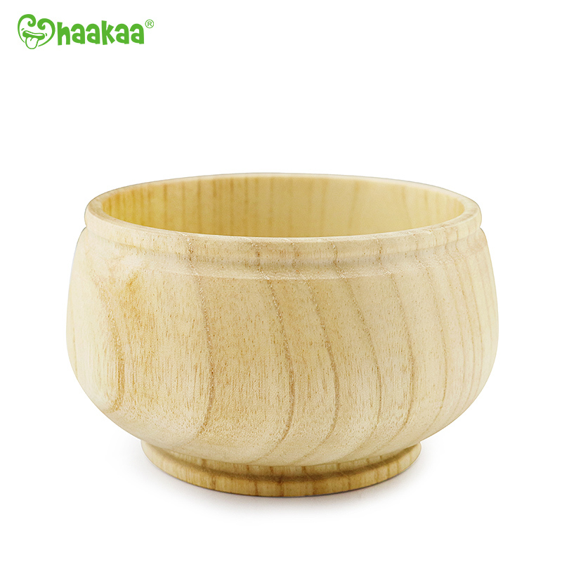 Haakaa: Wooden Mushroom Bowl with Suction Base - Blue image