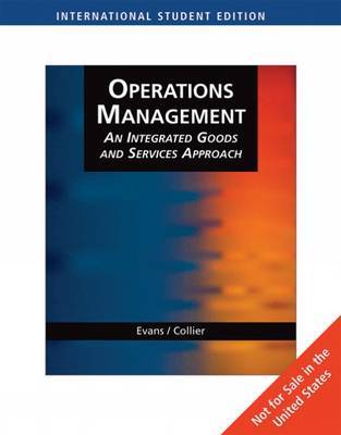 Operations Management by James R Evans image