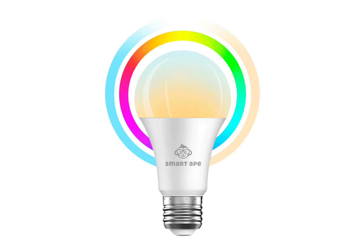 Smart Ape: 10W Colour & Warm/Cool White Smart Bulb (E27) - 4 Pack image