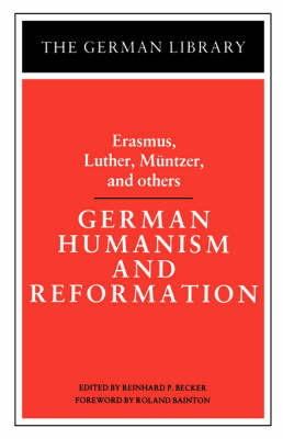 German Humanism and Reformation by Desiderius Erasmus image